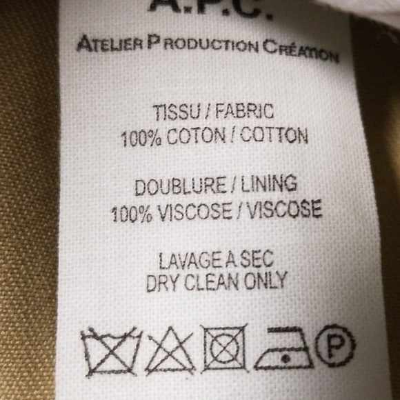 A.P.C. Khaki Mini Skirt size 8 - Picture 4 of 5